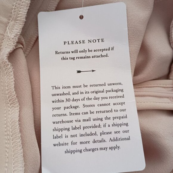 BHLDN Anthropologie Pale Pink Gown Prom Formal Wedding Size 8 - Picture 14 of 16